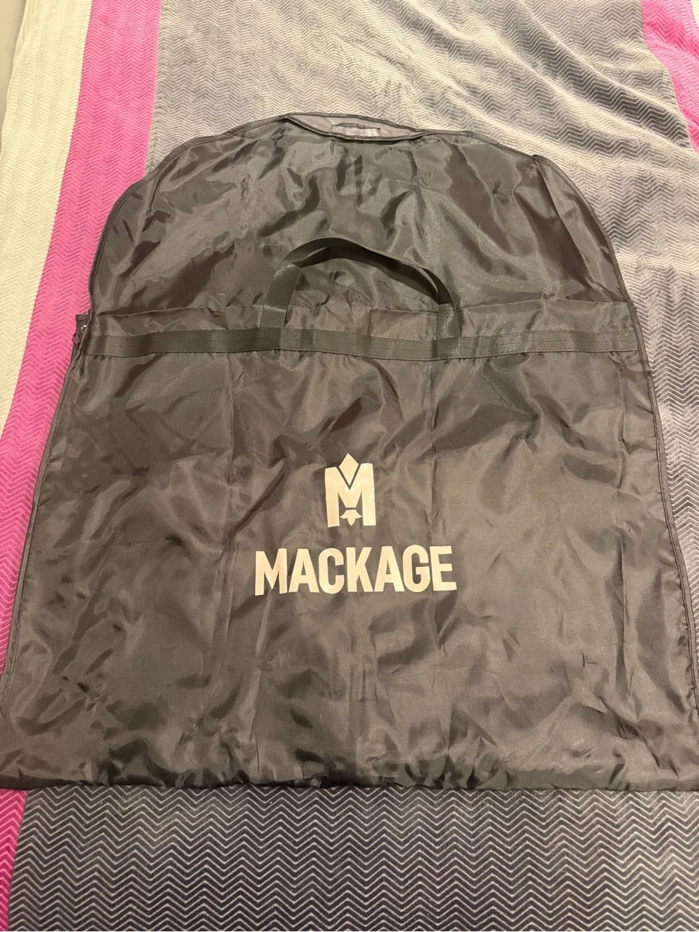Mackage Black Logo Garment Bag